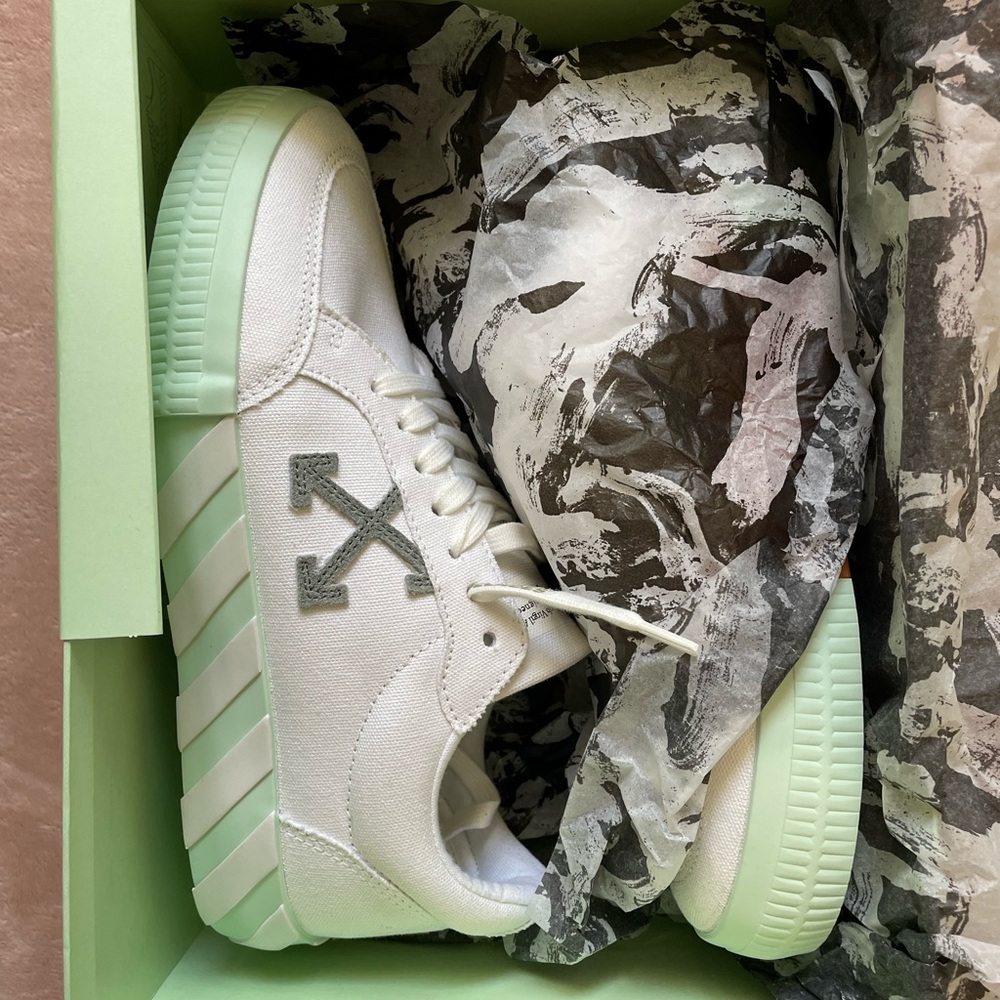Off-White sneakers. Mint and White colorway. NEVER WORN!